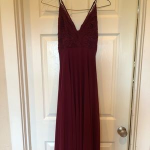 Burgundy Lulu’s Prom Dress
